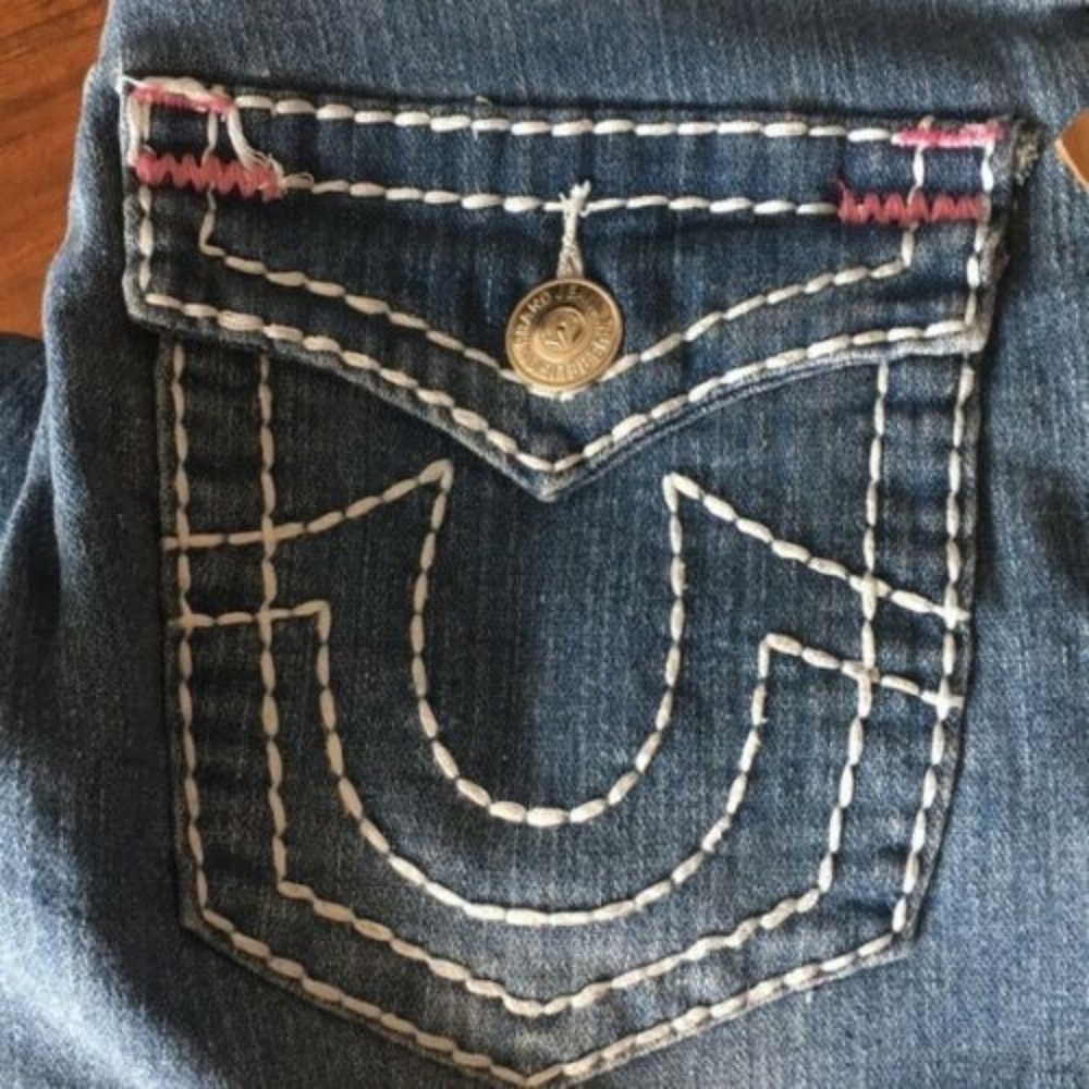True Religion Gray Joey Super T Skinny Jeans Pant